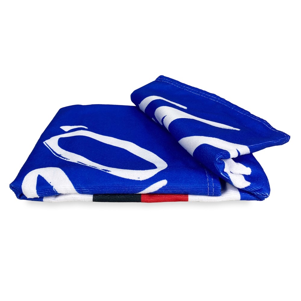 SERVIETTE DE PLAGE en éponge A VOS CÔTÉS JE SERAI grande taille cm. 90 x 170