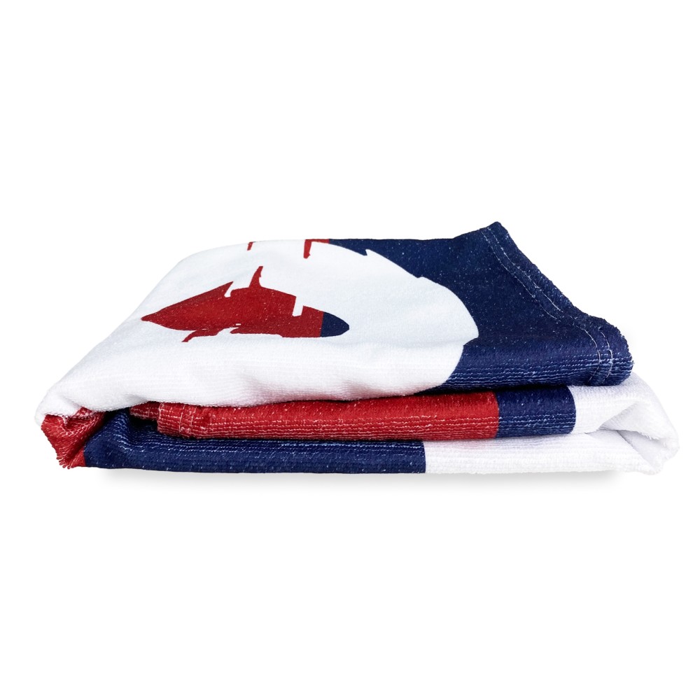 STRANDTUCH in ROT BLAU 1909 große Größe cm. 90 X 170 CM