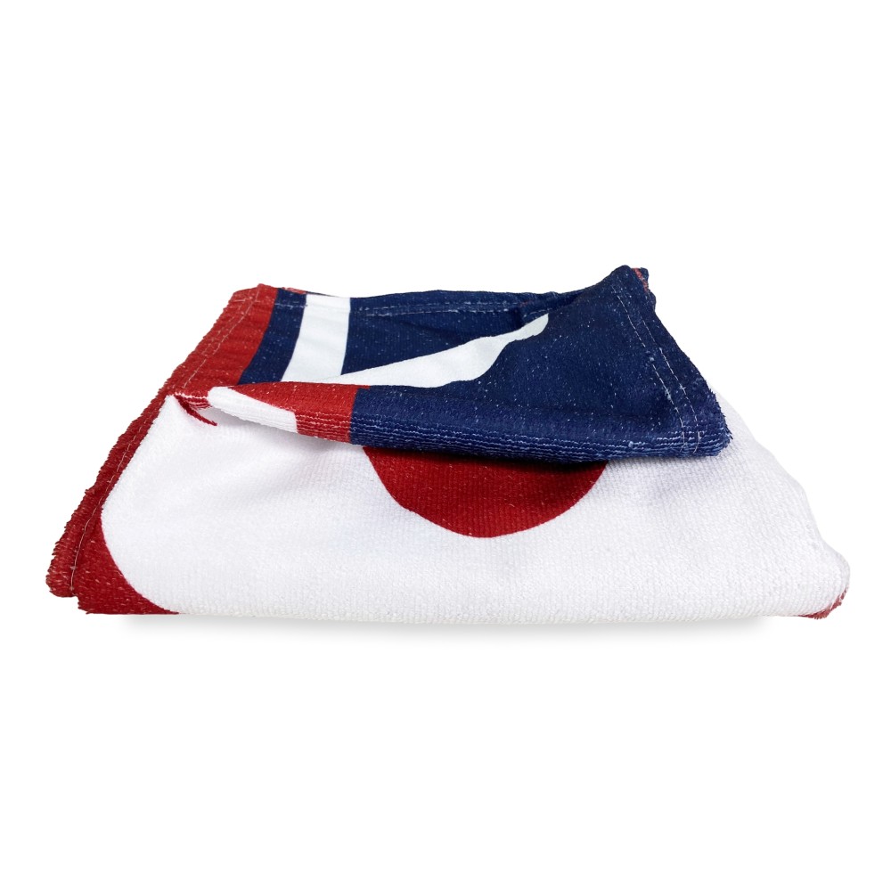 SERVIETTE DE PLAGE en éponge ROUGE BLEU 1909 grande taille cm. 90 x 170