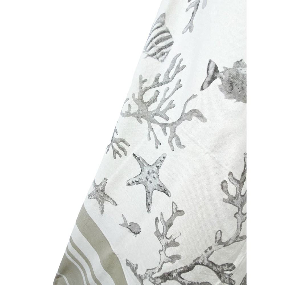 BEACH TOWEL fouta CORALS Beige SIZE Large CM.100X200 with Beach backpack KEEP CALM