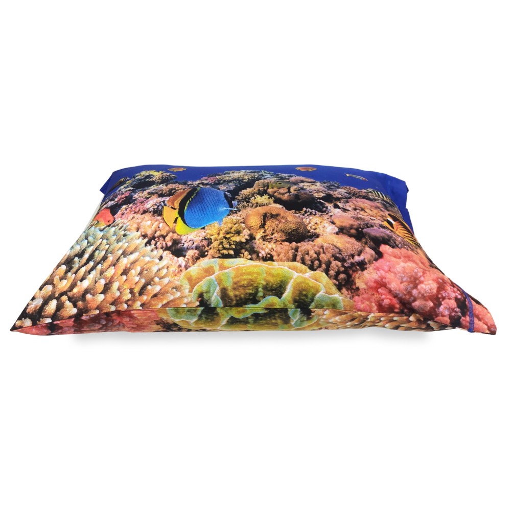 DIGITALDRUCK TAGESDECKE LAKENSET CORAL REEF TAGESDECKE mit KEEP DOUBLE 2 DOPPELTASCHE