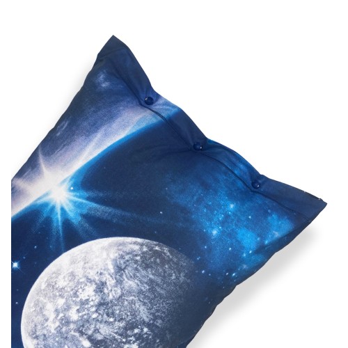 SET Colcha sábana con impresión digital Colcha PLANET con bolsa KEEP DOUBLE 2 DOUBLE