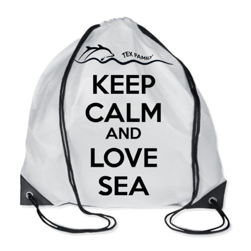 FOUTA BLUE FISH BED in cotton BEDDY BEACH © WITH POCKETS size cm. 75 X 195 and BEACH backpack