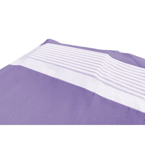 FOUTA BEACH TOWEL PURPLE ALVIN COTTON BEDDY BEACH © WITH POCKETS SIZE CM. 75 X 195 and BEACH backpack