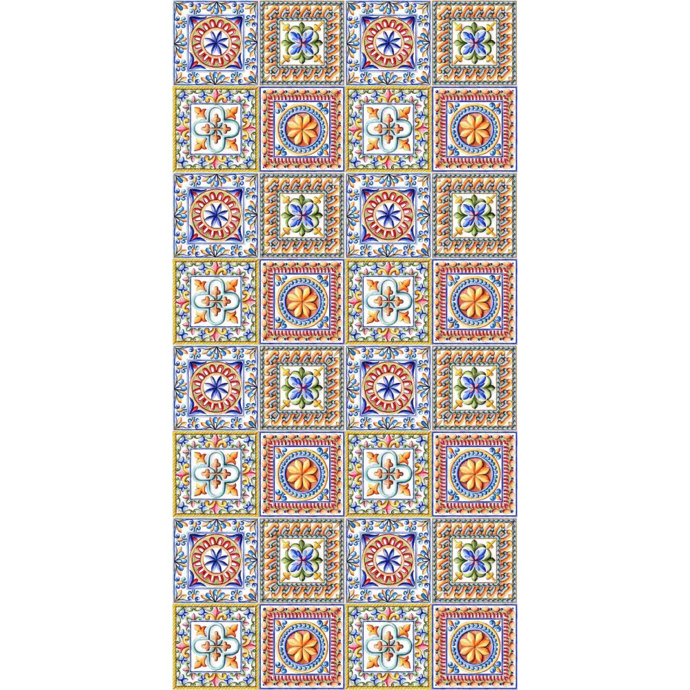 BEACH TOWEL TEDDY BED Majolica In microfiber WITH POCKETS SIZE cm. 80 X 190