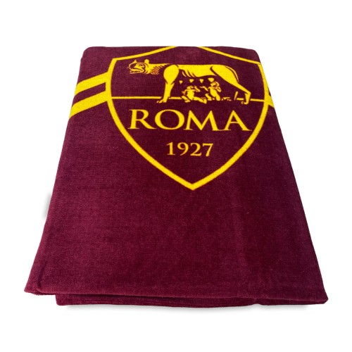 TELO mare SPORT ROMA misura GRANDE CM. 90 X 170 originale A.S. ROMA CON ZAINO TEXFAMILY e cartolina ROMA È SOLO