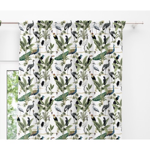 TENDA BIRDY Con Uccelli cm.150X280 confezionata MADE in ITALY