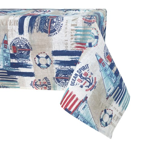MANTEL ANTIMANCHAS TORINO RESINADO MARE VELA Azul