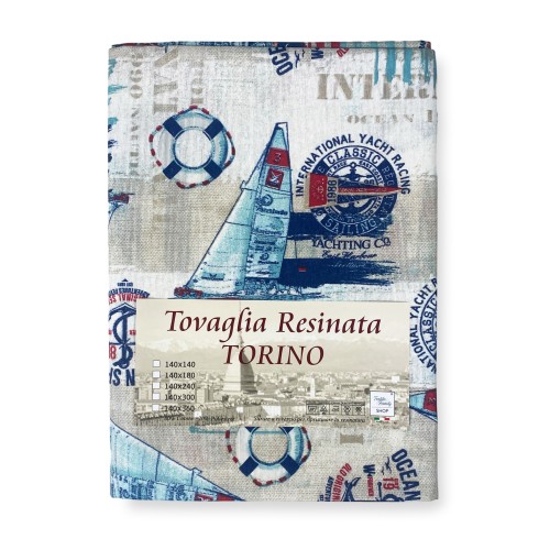 MANTEL ANTIMANCHAS TORINO RESINADO MARE VELA Azul