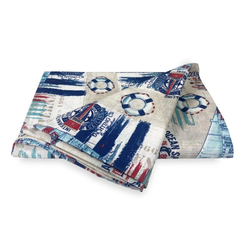 MANTEL ANTIMANCHAS TORINO RESINADO MARE VELA Azul