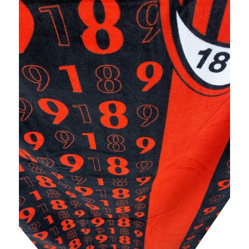 TOALLA DE PLAYA MILAN SPORT tamaño cm. 70X140 ORIGINAL A.C. MILAN CON MOCHILA tex family LLEVAR