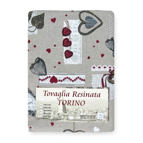 NAPPE RÉSISTANTE AUX TACHES RÉSINE TORINO Tyrolien HOUX Rouge