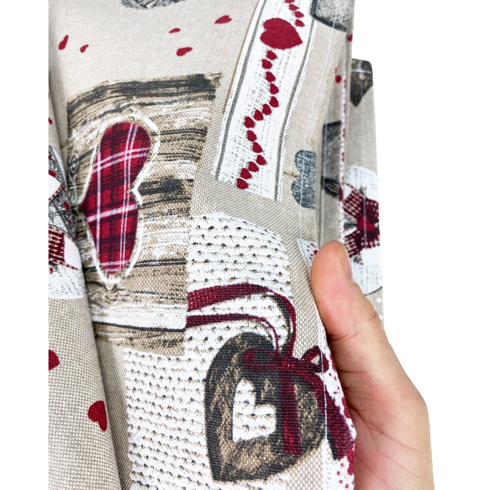 NAPPE RÉSISTANTE AUX TACHES RÉSINE TORINO Tyrolien HOUX Rouge