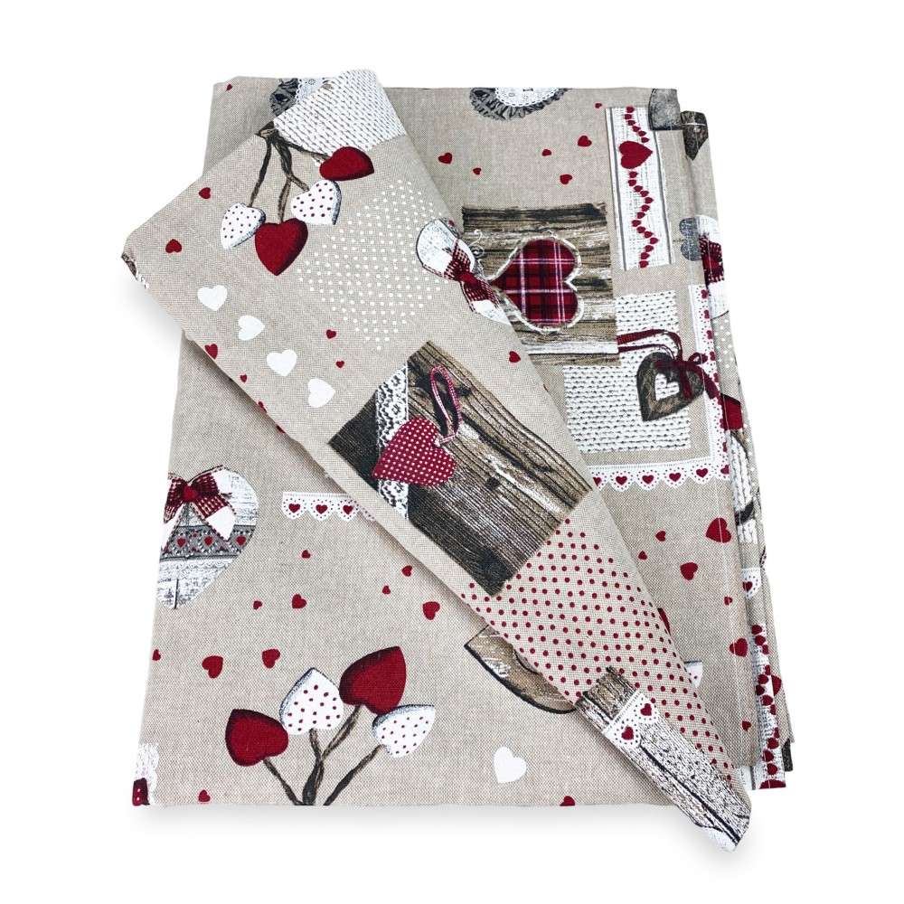 NAPPE RÉSISTANTE AUX TACHES RÉSINE TORINO Tyrolien HOUX Rouge