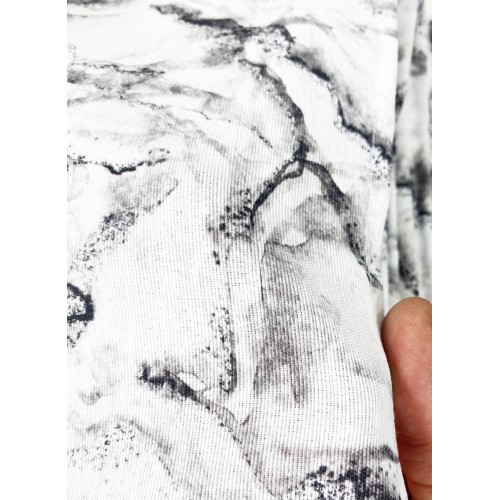 FUNDA DE DECORACIÓN funda GRAN SCARF COLCHA funda de sofá TELA DE MÁRMOL Blanco Jaspeado