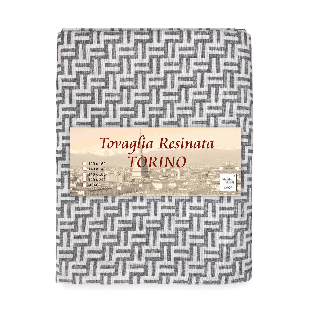 TOVAGLIA antimacchia RESINATA TORINO Fashion grigio