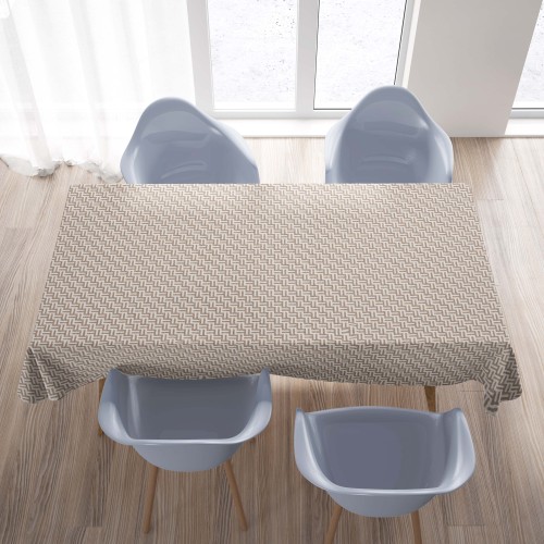 SCHMUTZABWEISENDE TISCHDECKE RESINATED TORINO Fashion beige