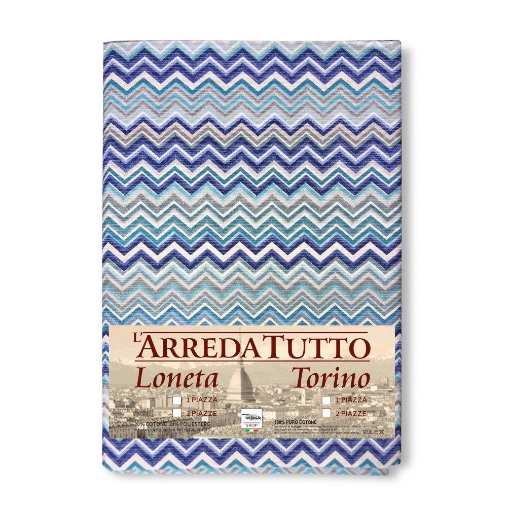 TELO ARREDO COPRITUTTO GRAN FOULARD COPRILETTO COPRIDIVANO  TESSUTO MISSORI BLU