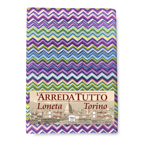 FURNISHING COVER Copritutto GRAN FOULARD Bedspread SOFA COVER Fabric BEATRICE LILAC