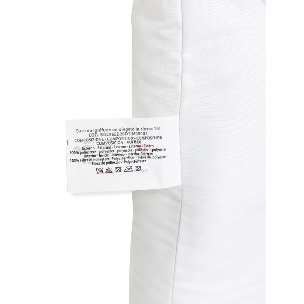 GUANCIALE Cuscino IGNIFUGO ANTIFIAMMA Made in Italy