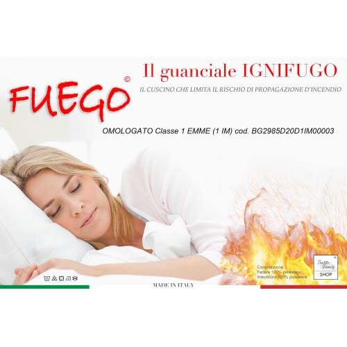 GUANCIALE Cojín ignífugo Made in Italy