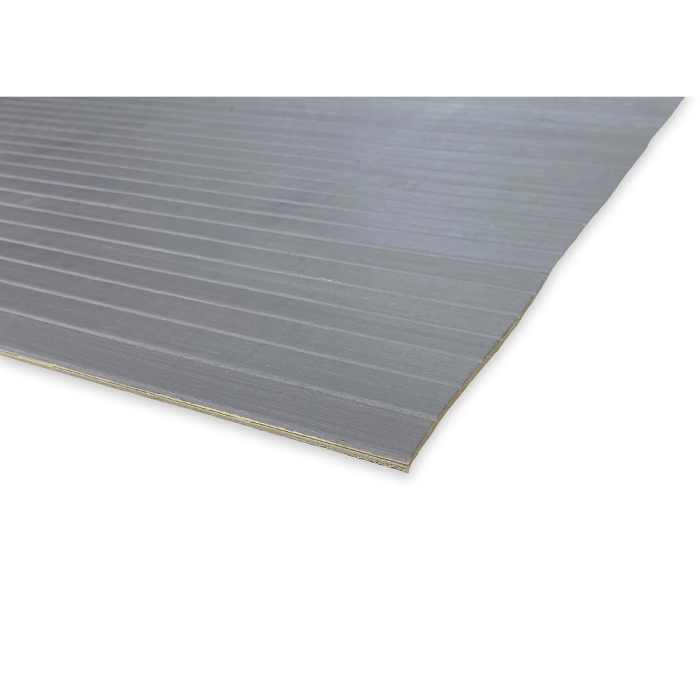 ALFOMBRA DE COCINA EN MADERA bambú WOODY liso Gris