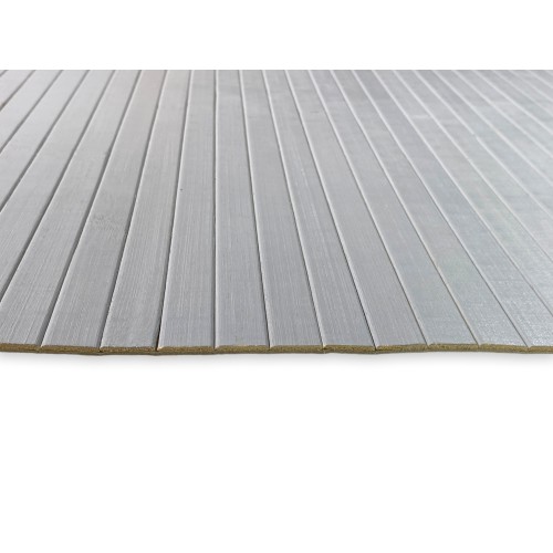 KITCHEN RUG IN WOOD bamboo WOODY plain Grey