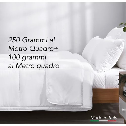 Cuatro plumíferos hipoalergénicos 4 estaciones en microfibra cálida y suave Made in Italy FEEL GOOD