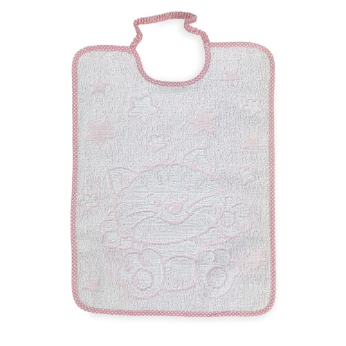 SET 3 Bavoirs BAVETTE enfant COCCOLE cm. Bâillon 29x35 avec élastique Coton pur