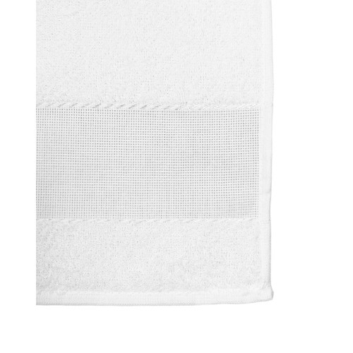 SET MIT 3 KINDERGARTENHANDTÜCHERN IN UNIFARBEN All White mit AIDA Canvas zum Besticken