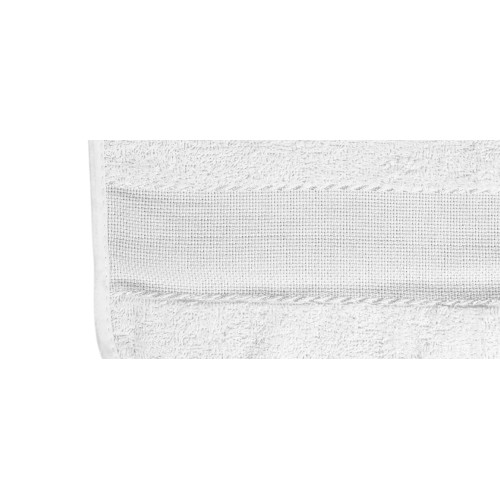 SET 6 BABY-LÄTZCHEN IN EINFARBIG GANZ Weiß mit Gummiband aus reiner Baumwolle mit AIDA-Canvas zum Aufsticken des Namens