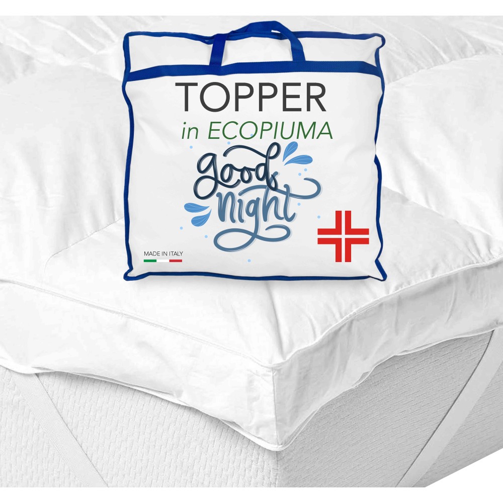 TOPPER for GOOD NIGHT Hypoallergene Matratze mit Federeffekt aus Mikrosphären Made in Italy