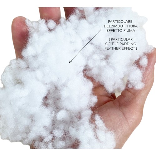 TOPPER for GOOD NIGHT Hypoallergenic Feather Effect Mattress in Microspheres Made in Italy