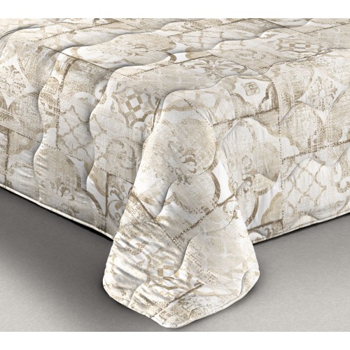 QUILT © BOW SORRENTO Edredón Nórdico de invierno beige hecho en Italia