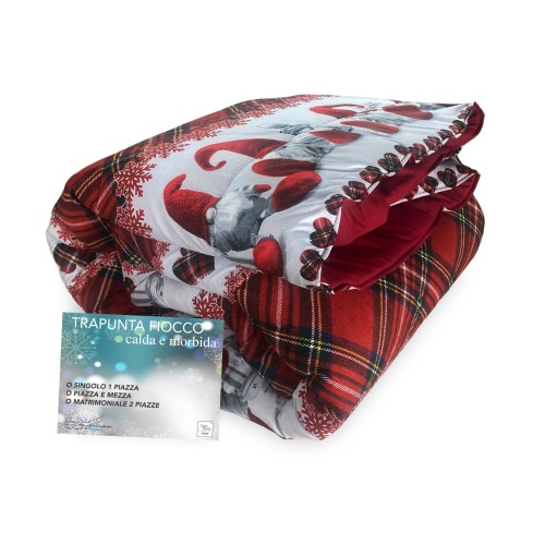 QUILT © BOW ELVES Rote Winterdecke made in Italy