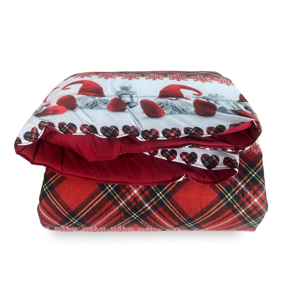 QUILT © BOW ELVES Red Winter Duvet made in Italy