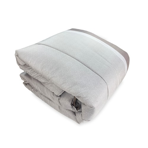 QUILT BEIGE Edredón de invierno con lazo © punteado hecho en Italia