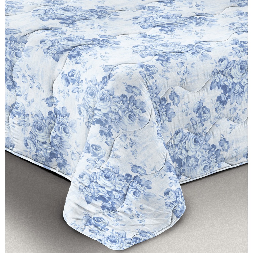 BAROQUE BOW © QUILT Blue Winter Duvet made in Italy