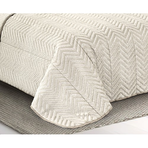 COUETTE en fausse fourrure douce SPIGA Light Cream 2 Double