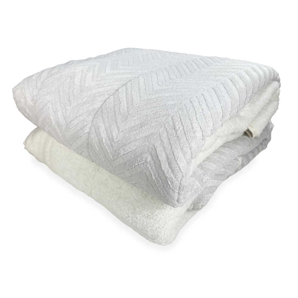 Piel sintética suave QUILT crema ligera 2 cuadrados dobles