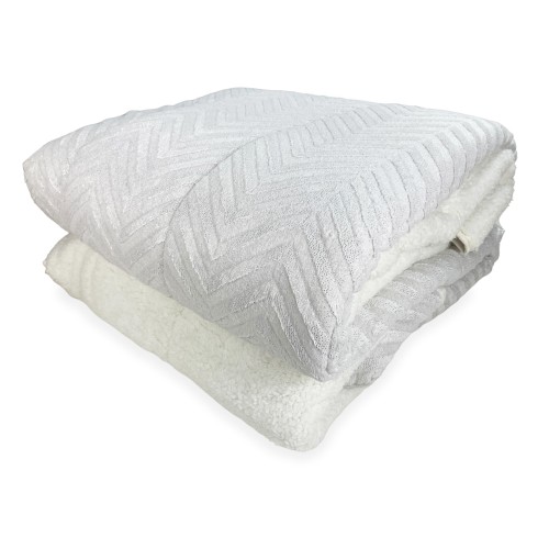 COUETTE en fausse fourrure douce SPIGA Light Cream 2 Double