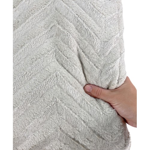 Weicher Kunstpelz QUILT Beige SPIKE 2 Doppelbetten