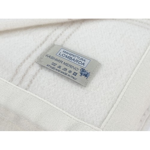 Adelaide Sommerdecke aus Merino- und Kaschmirwolle – leicht, atmungsaktiv, Anti-Pilling – Made in Italy, Zwischensaison