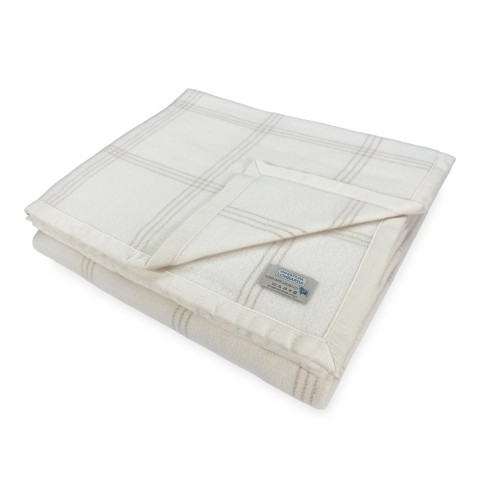 Adelaide Summer Blanket in Merino and Kashmir Wool – Lightweight, Breathable, Anti-Pilling – Made in Italy, Mid-Season