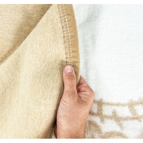 WINTER BLANKET IN PURE WOOL MIMOSA-ANIROS Made in Italy