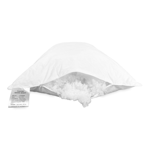 GOOD NIGHT Feather Effect Hypoallergenic Pillow in Microspheres Made in Italy