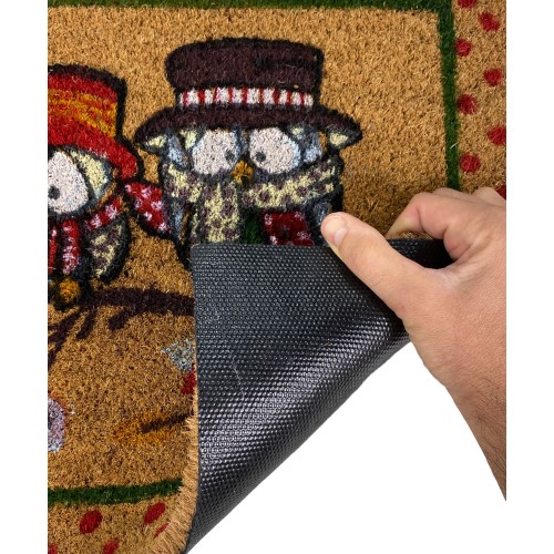 RUG Natural coconut doormat GUFETTI on the branches