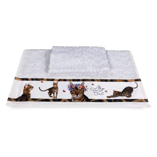 SET GATTI Serviettes Witty en pur coton Made in Italy