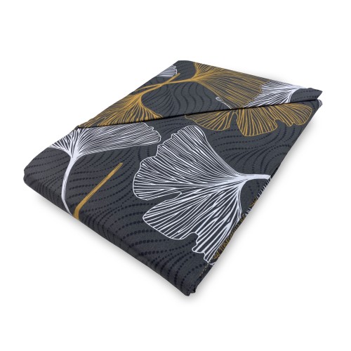 PETALI Gold Duvet Cover in Pure Cotton Made in Italy