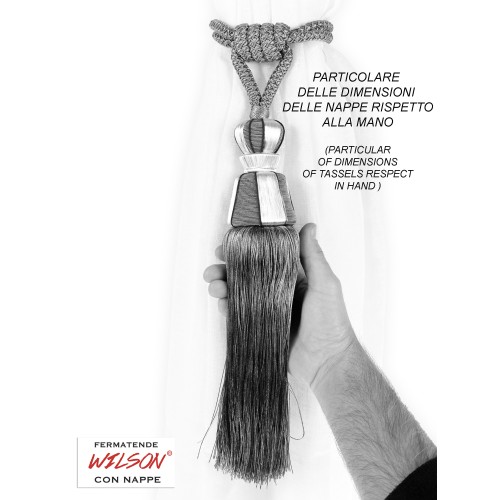 Gardinenstopper Embrasse WILSON © Kordel- und Kugelschreiberquasten 2 STÜCK